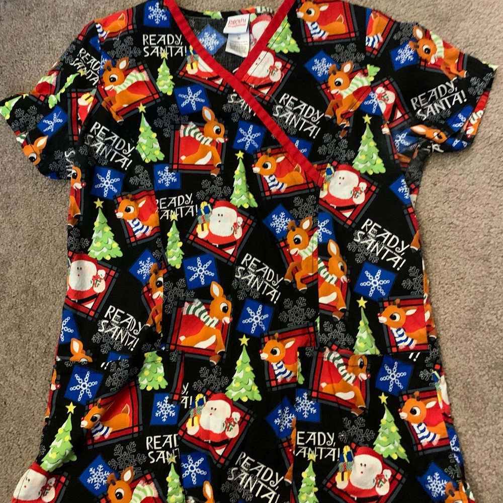 Rudolph scrub top